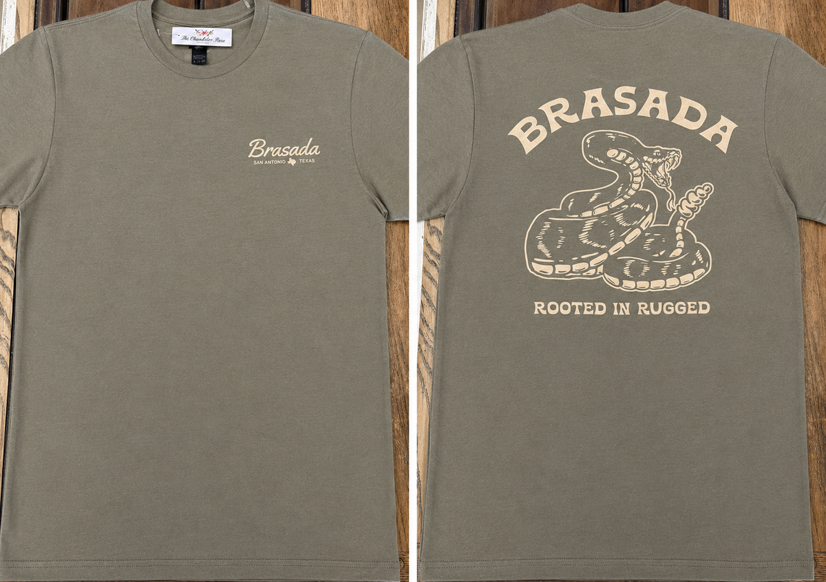 BRASADA THE RATTLER TEE - BROWN