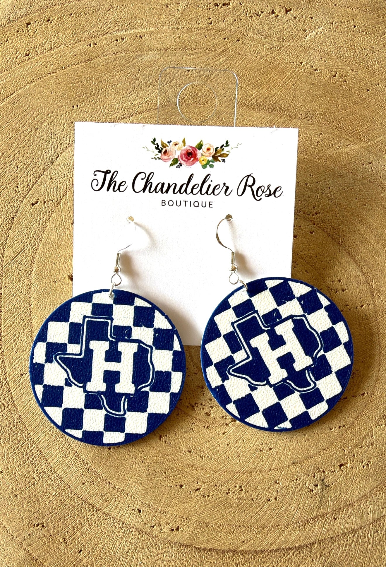 Owls Checkered Earrings
