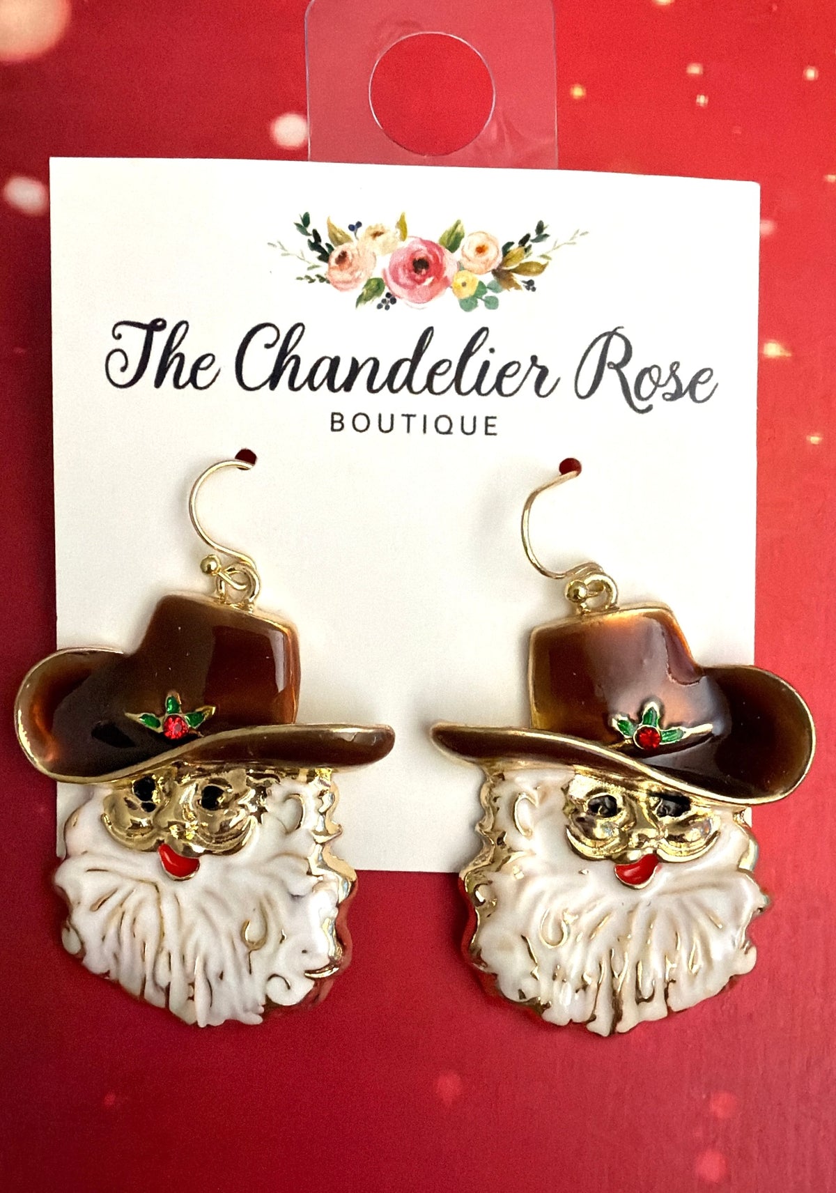 Howdy Santa Earrings