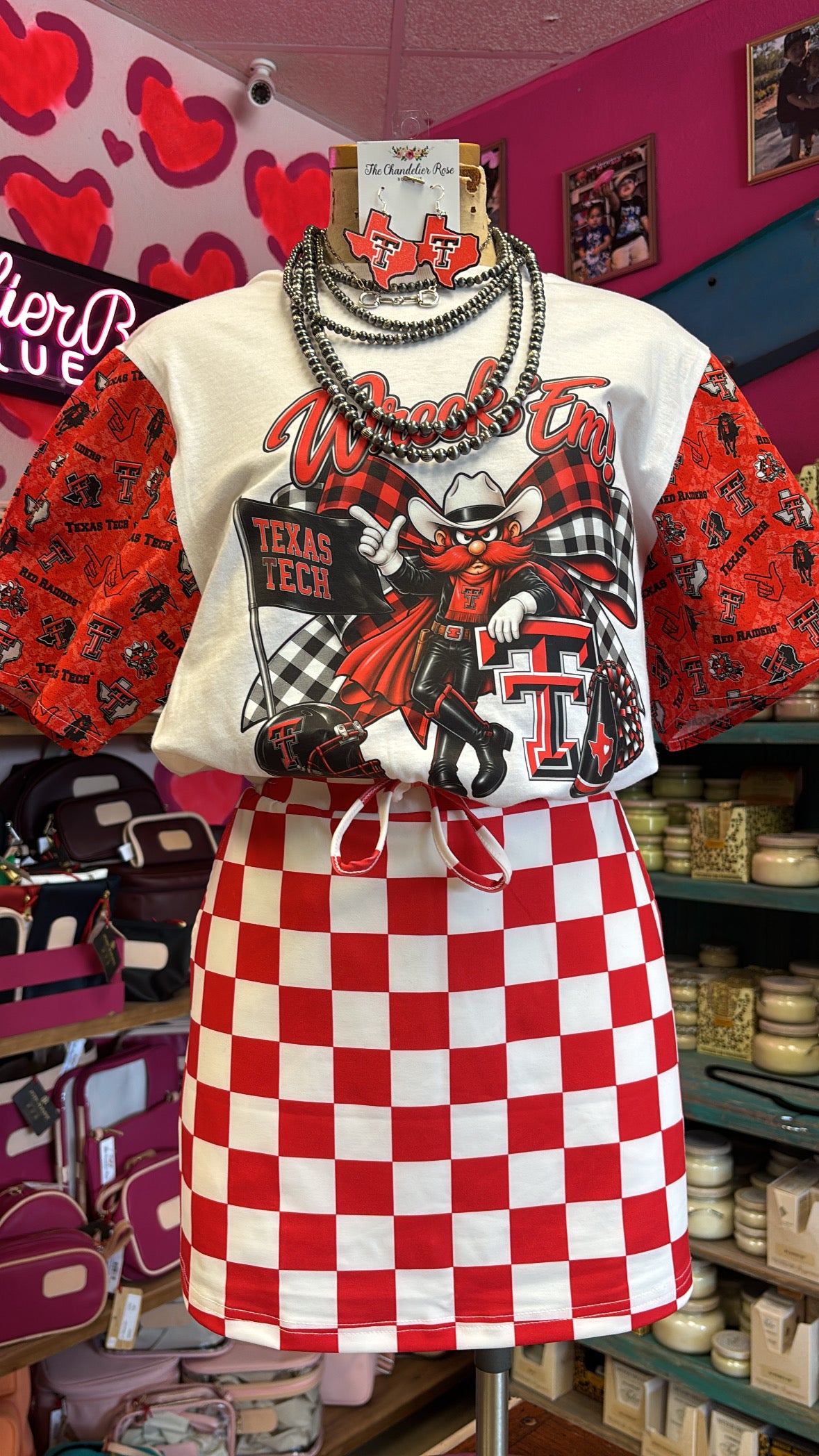 WRECK 'EM TEXAS TECH SLEEVE TEE - WHITE