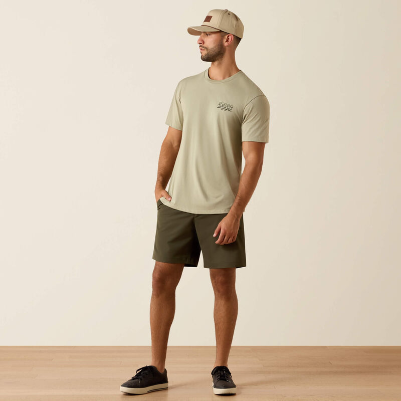 ARIAT MENS PORCUPINE POSSE CLASSIC FIT TSHIRT - ELM