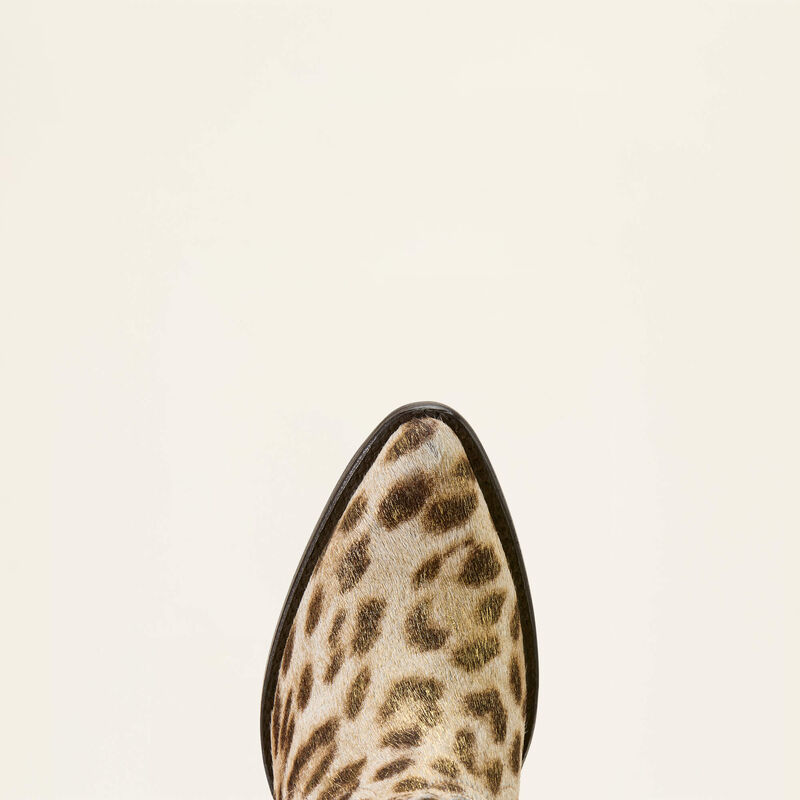 ARIAT WOMEN'S JULIETTA J TOE WESTERN BOOT - GILDED LEOPARD HAIR ON