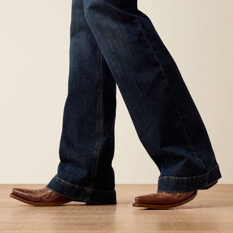 ARIAT WOMEN'S PERFECT RISE SHORT MADDIE TROUSER JEANS - FLORIDA