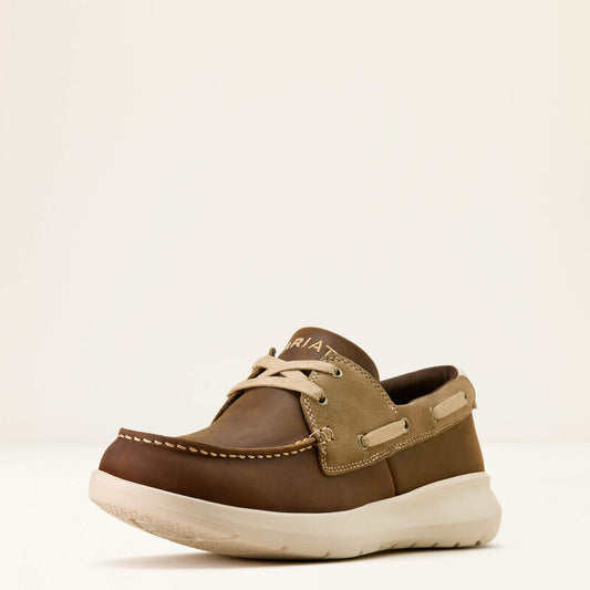 ARIAT MENS HILO SHORE SHOE - DISTRESSED BROWN