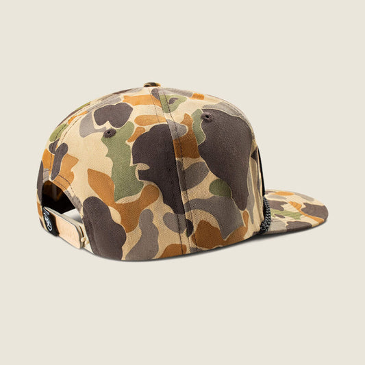 ARIAT MENS SNAP BACK CAMO CAP 3D EMBROIDERED TAN