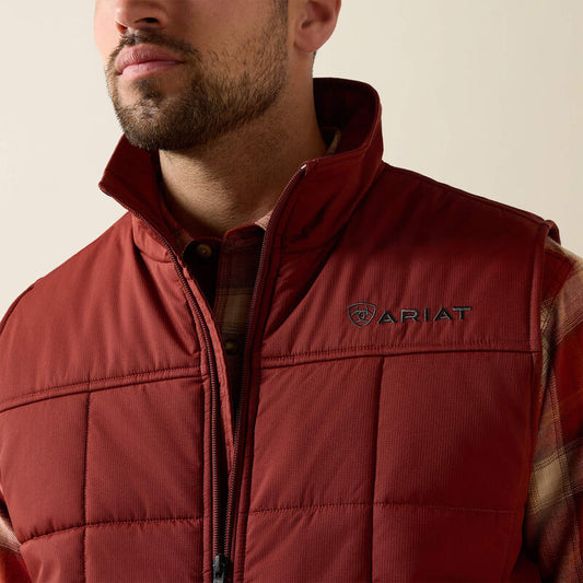 ARIAT MEN CRIUS INSULATED VEST - MADDER BROWN