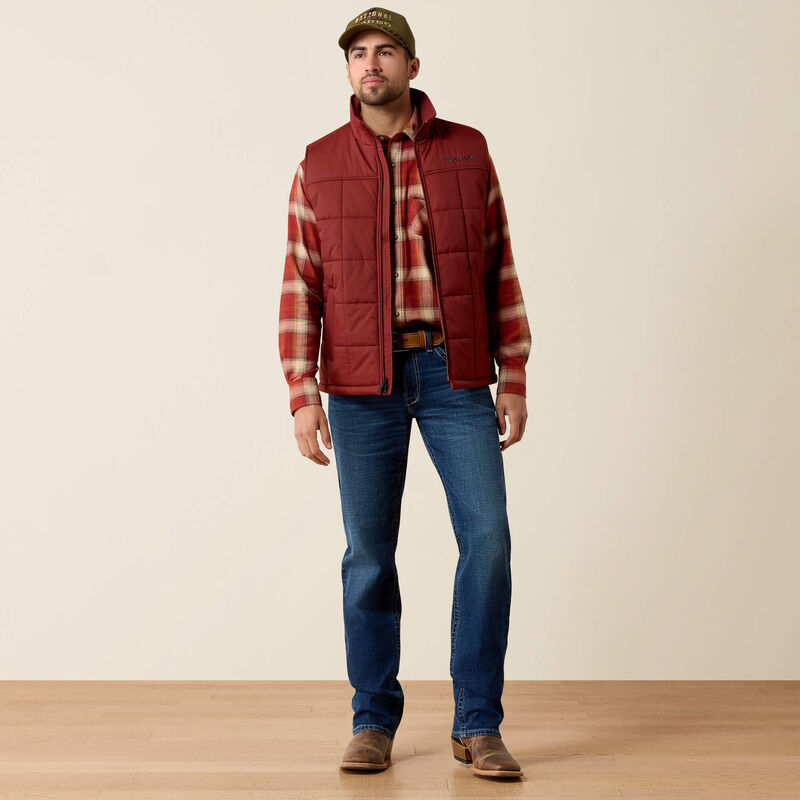 ARIAT MEN CRIUS INSULATED VEST - MADDER BROWN