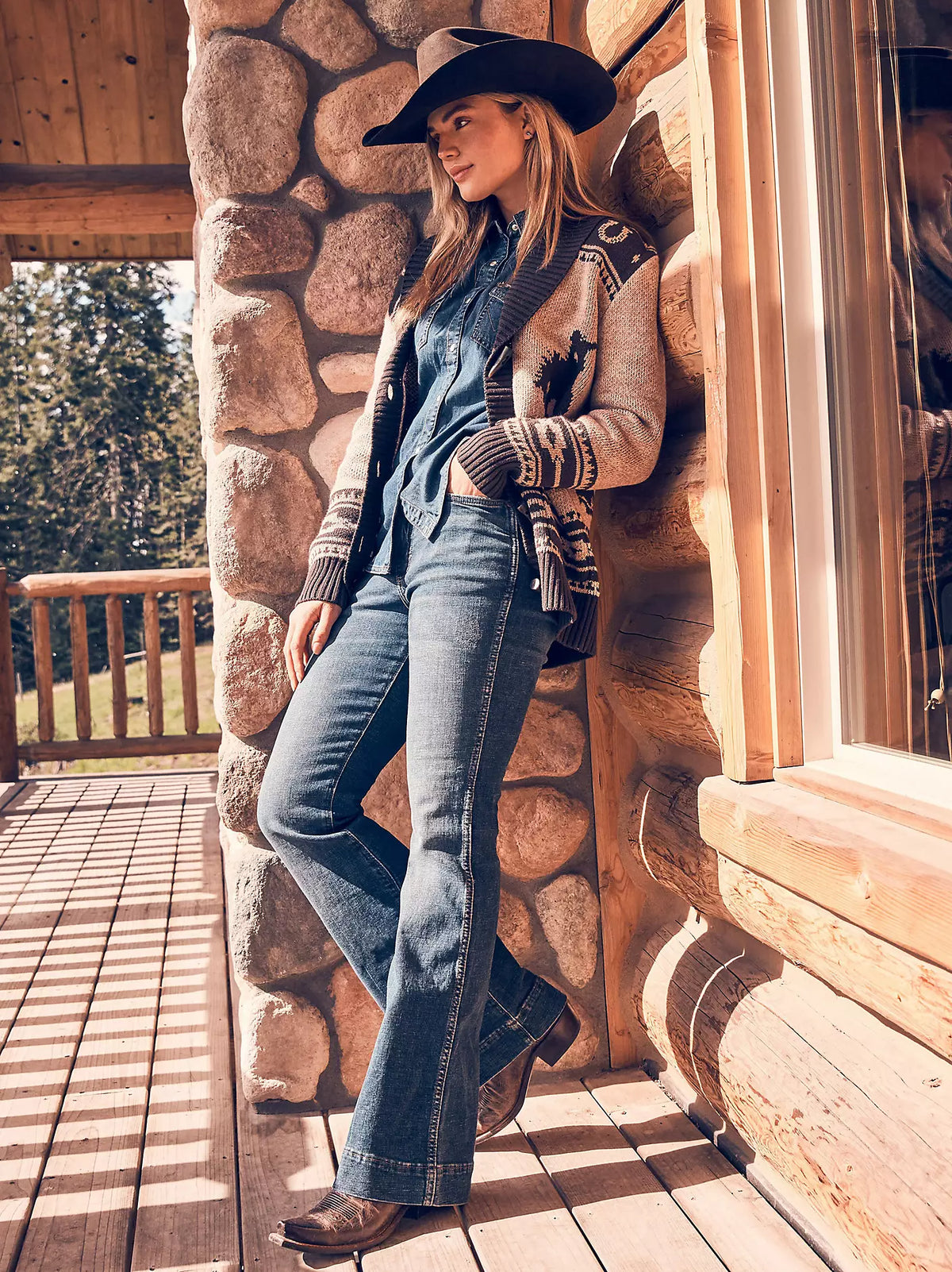WRANGLER Retro® The Green Jean - Trouser - Sara - 11MPEPS