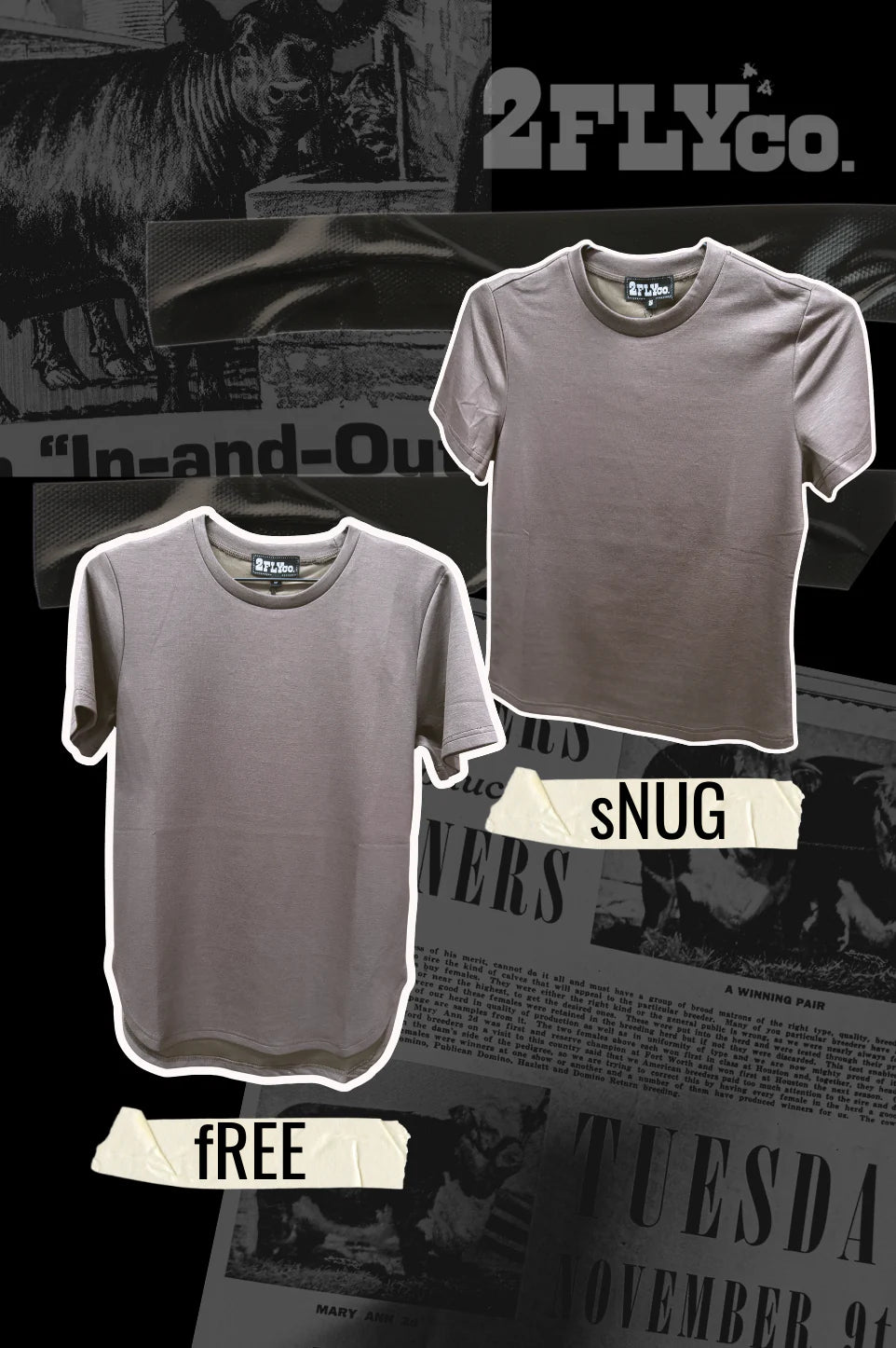 CLOUD BASIC FREE TEE - MOCHA