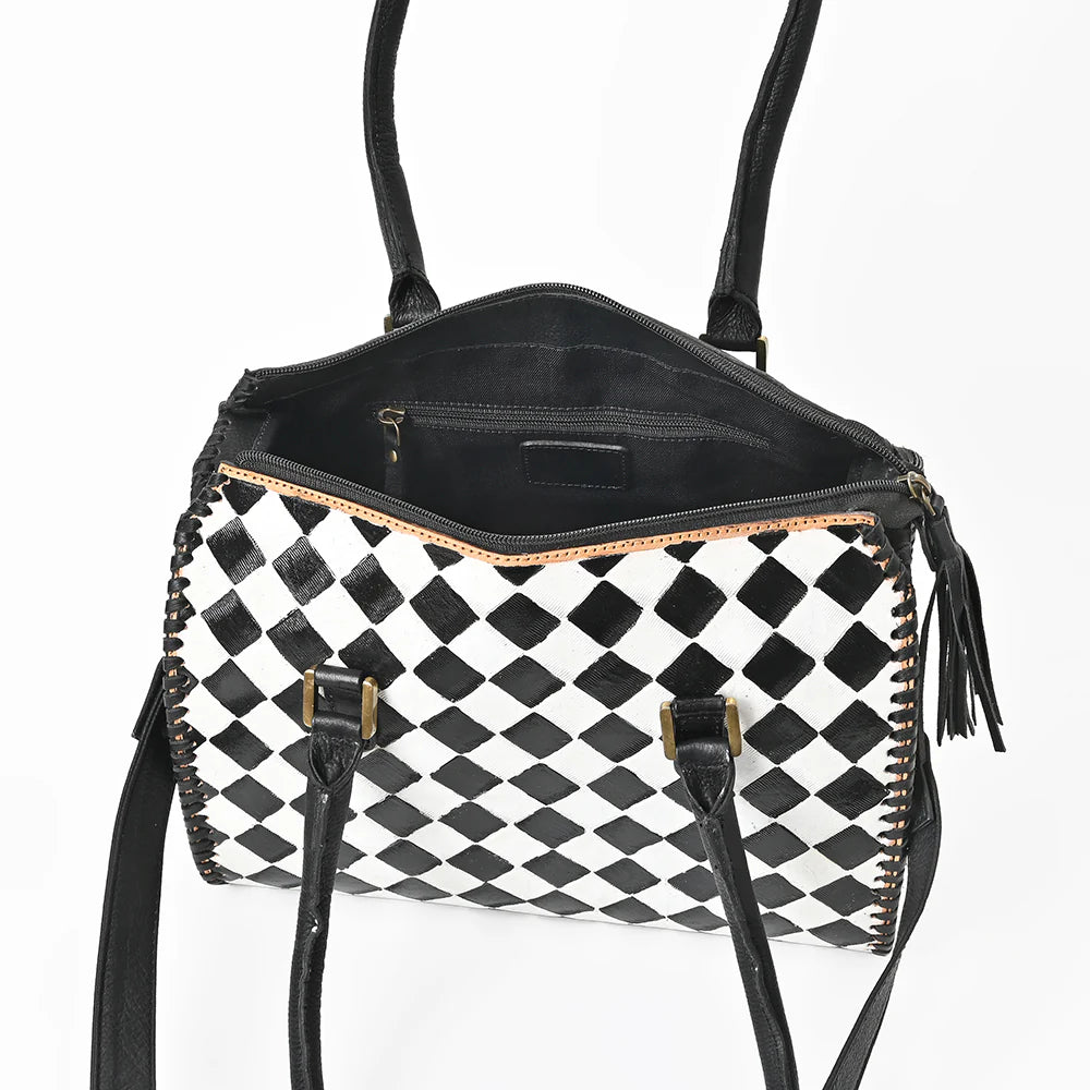 OHLAY GENUINE WESTERN LEATHER TOTE BAG