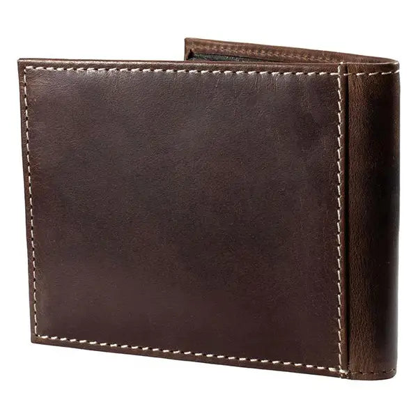 ARIAT BIFOLD PASS CASE STYLE MENS WALLET PATCH BROWN