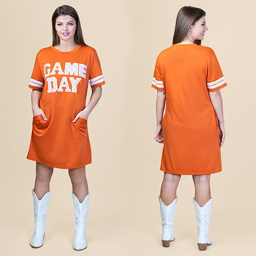 Orange Jersey Dress