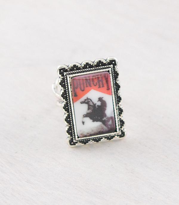 PUNCHY COWBOY CONCHO RING