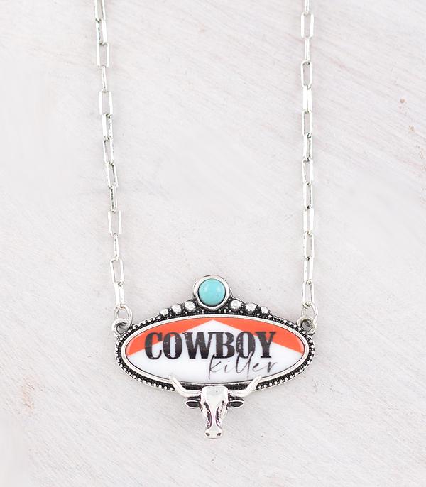 WESTERN COWBOY KILLER CONCHO NECKLACE
