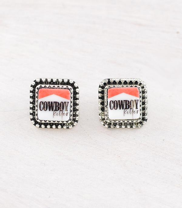 WESTERN COWBOY KILLER STUD EARRINGS