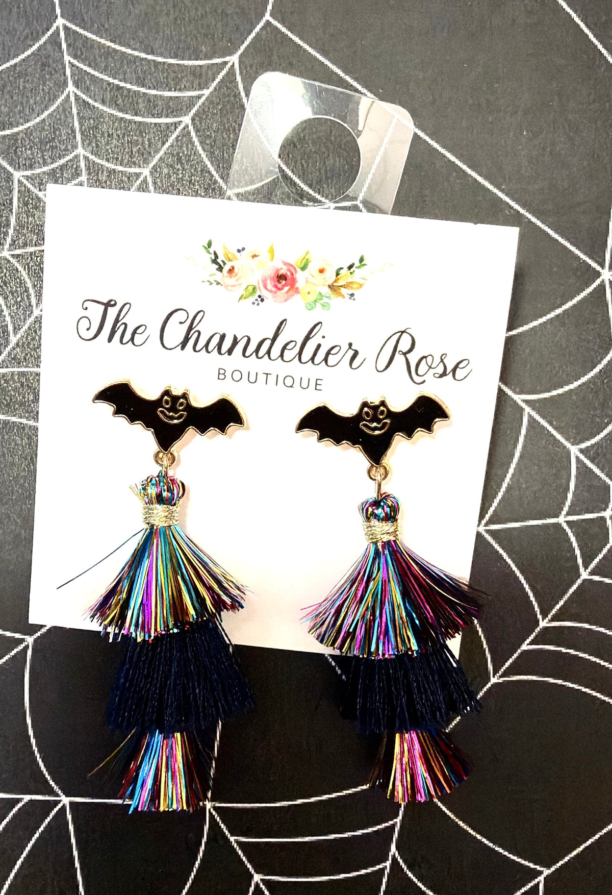 Bat Fringe Earrings