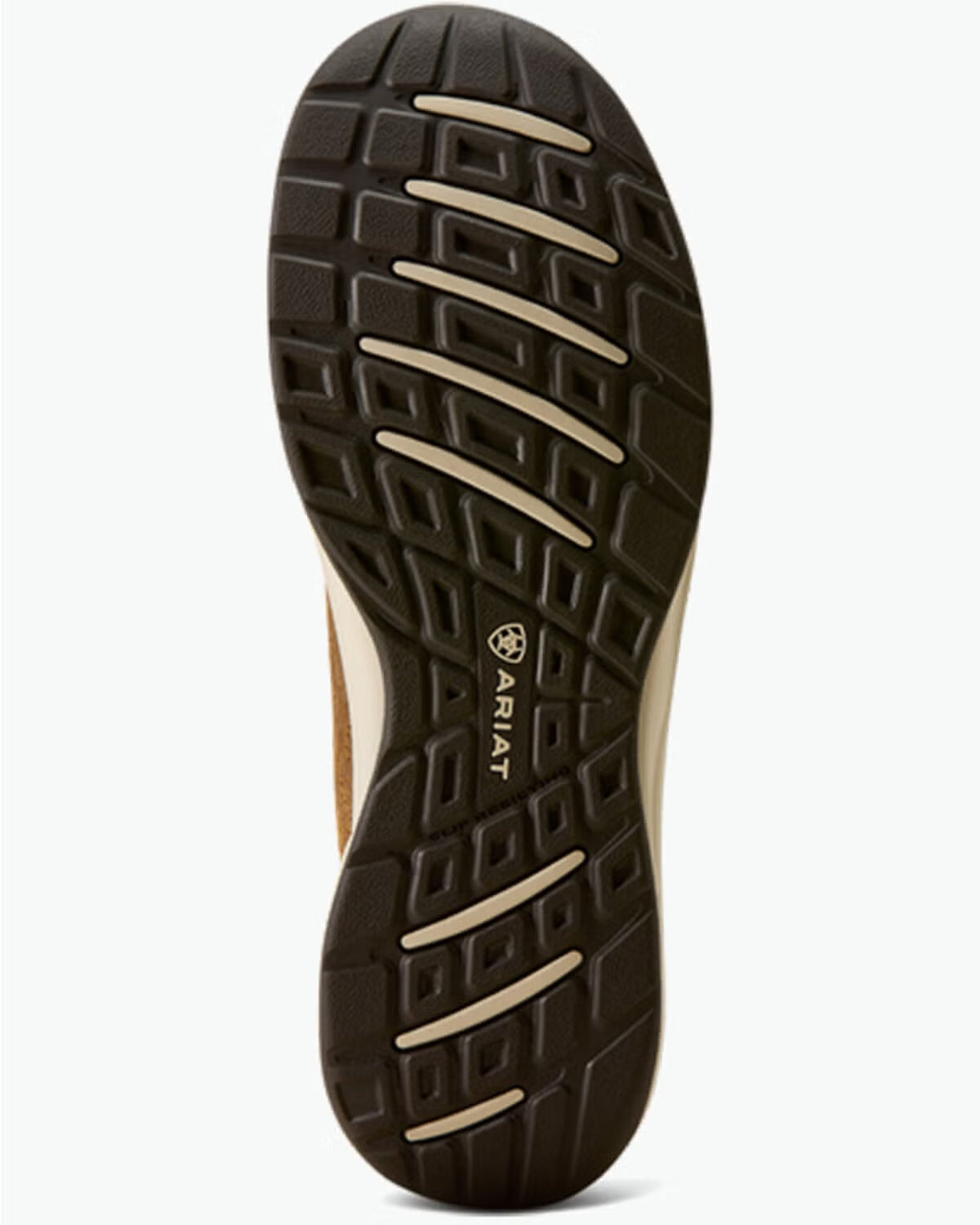 ARIAT WOMEN'S BUCKEYE SLIP ON H20 TOOLED BROWN SHOES
