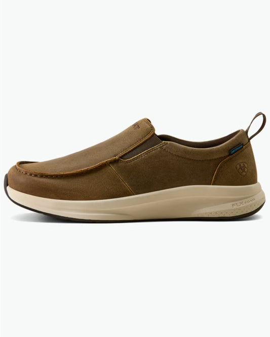 ARIAT MENS BUCKEYE SLIP ON H2O - BROWN BOMBER