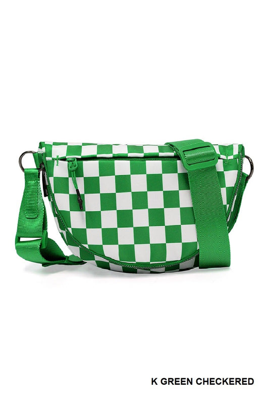ALL NIGHT FESTIVAL BAG - K GREEN CHECKERED