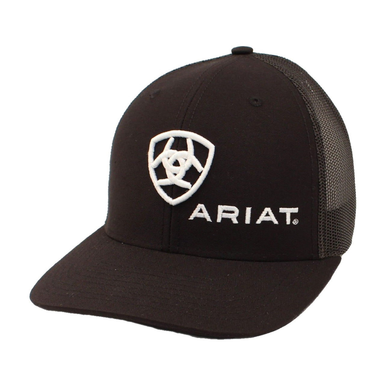 Ariat Men's Black and White Shield Logo