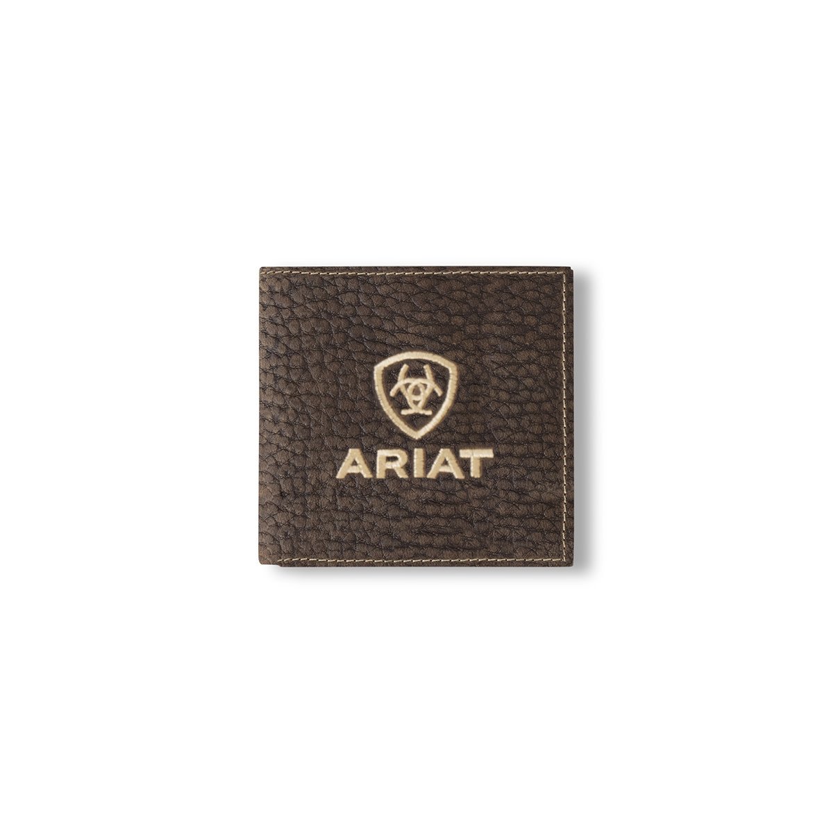 ARIAT LARGE BIFOLD WALLET BULL HIDE BROWN