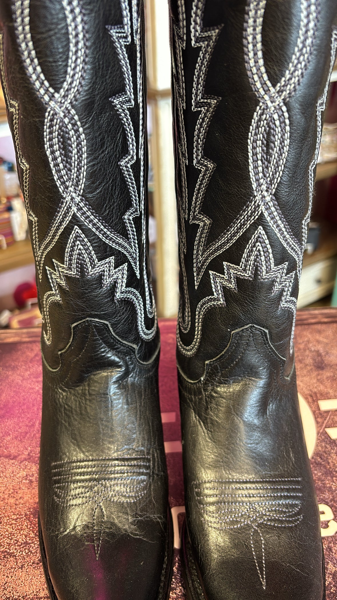 CIRCLE G BY CORRAL BOOTS WESTERN STITCHED BLACK BOOT - L6282