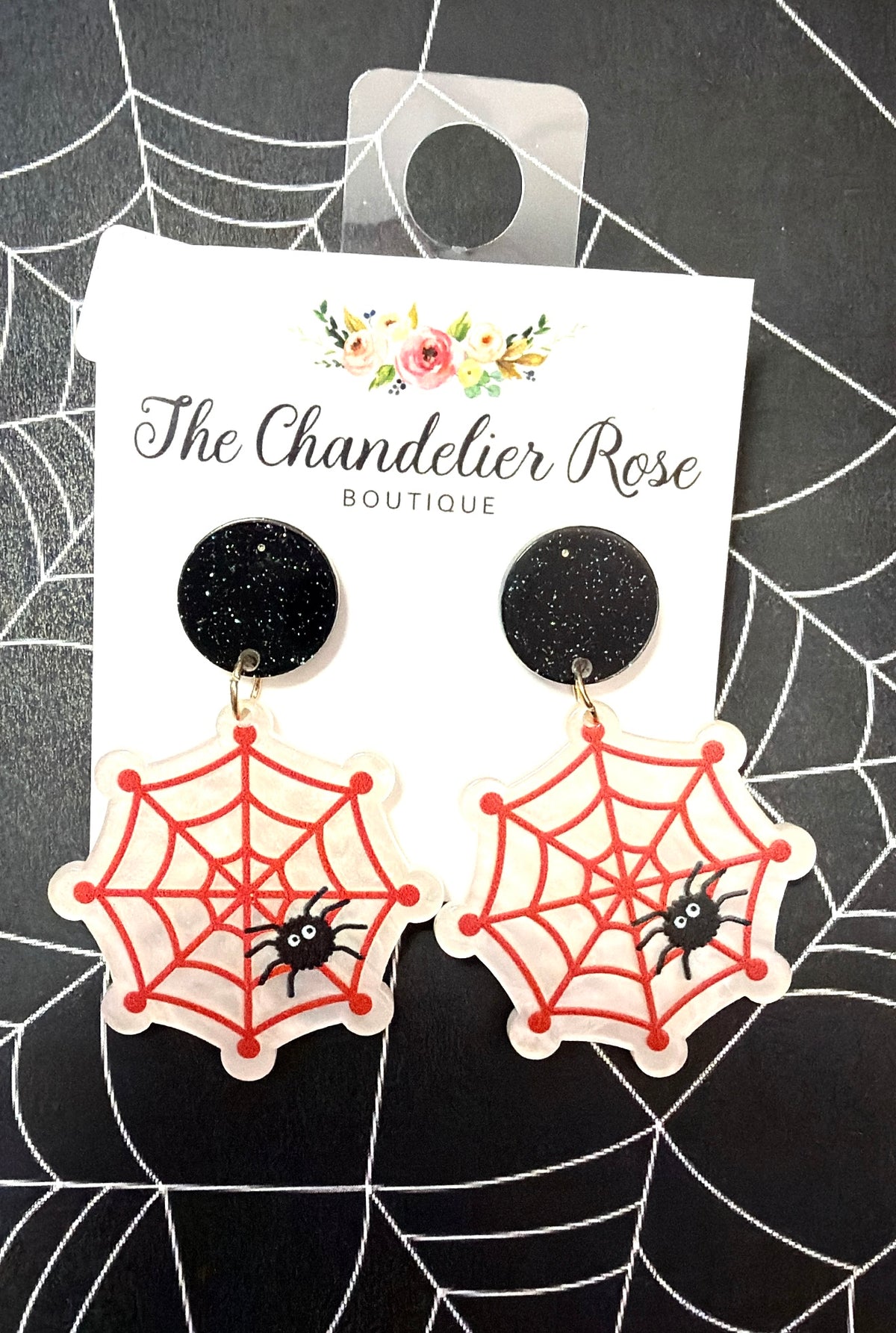Spider Web Earrings
