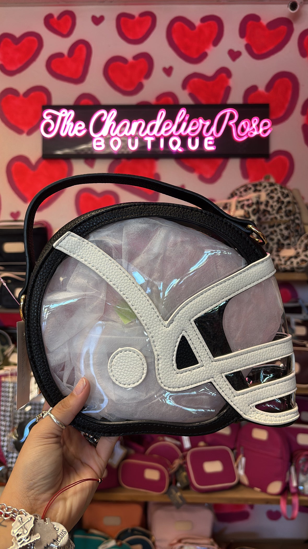 FOOTBALL HELMET CROSSBODY - BLACK