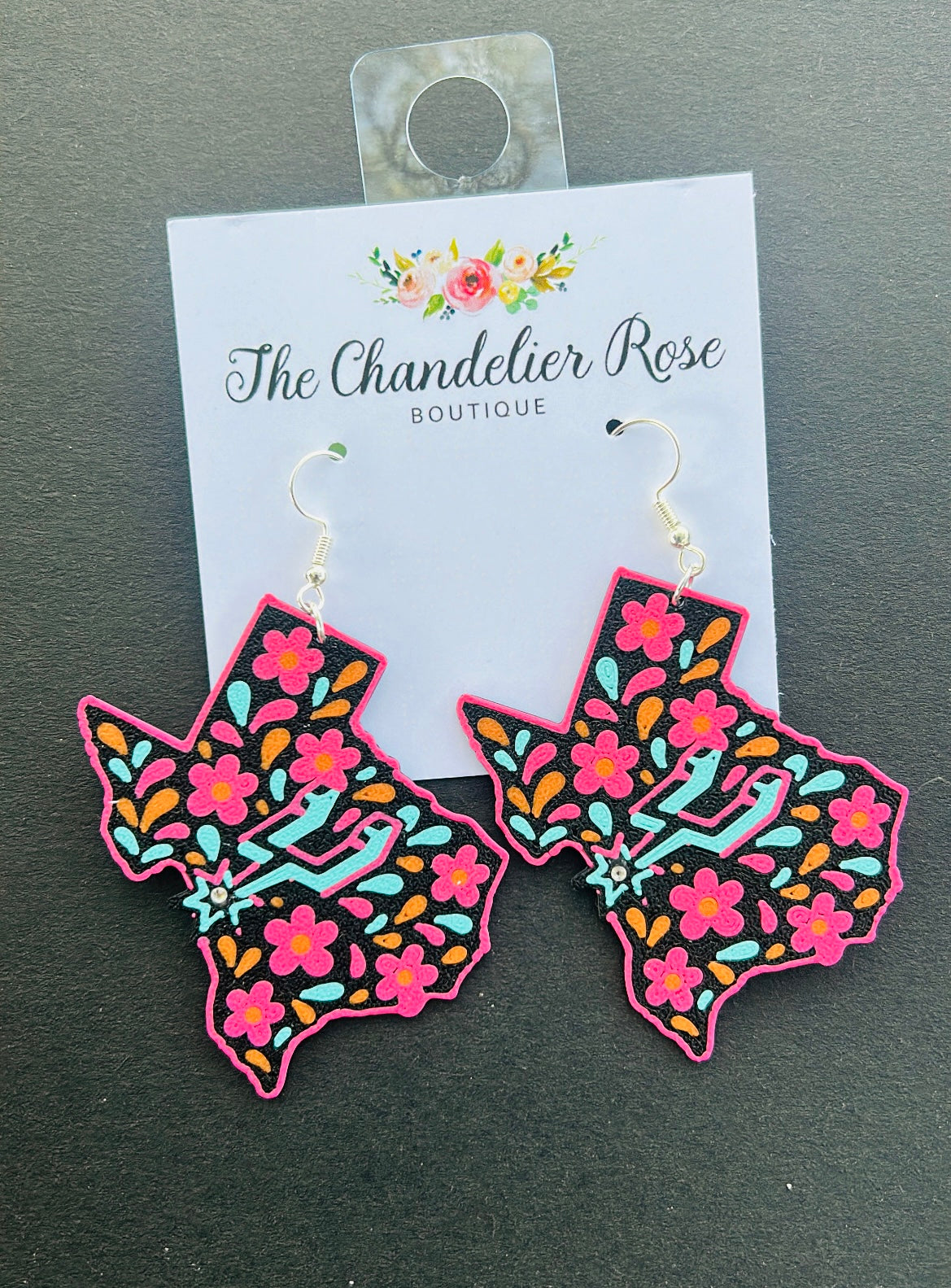 TEXAS RETRO FLORAL EARRINGS
