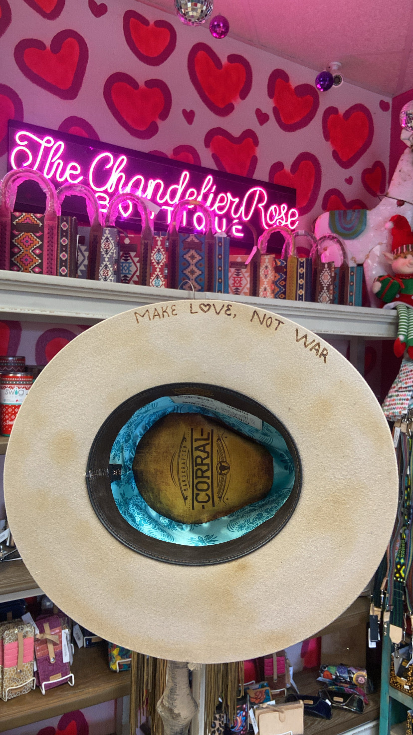 CORRAL REBEL FELT HAT - TAN