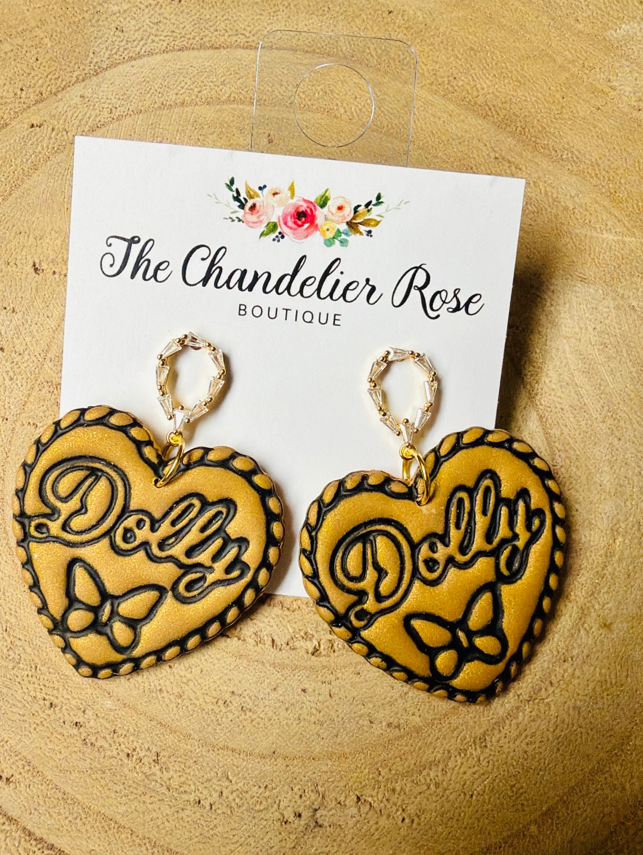 Dolly Butterfly Heart Earrings