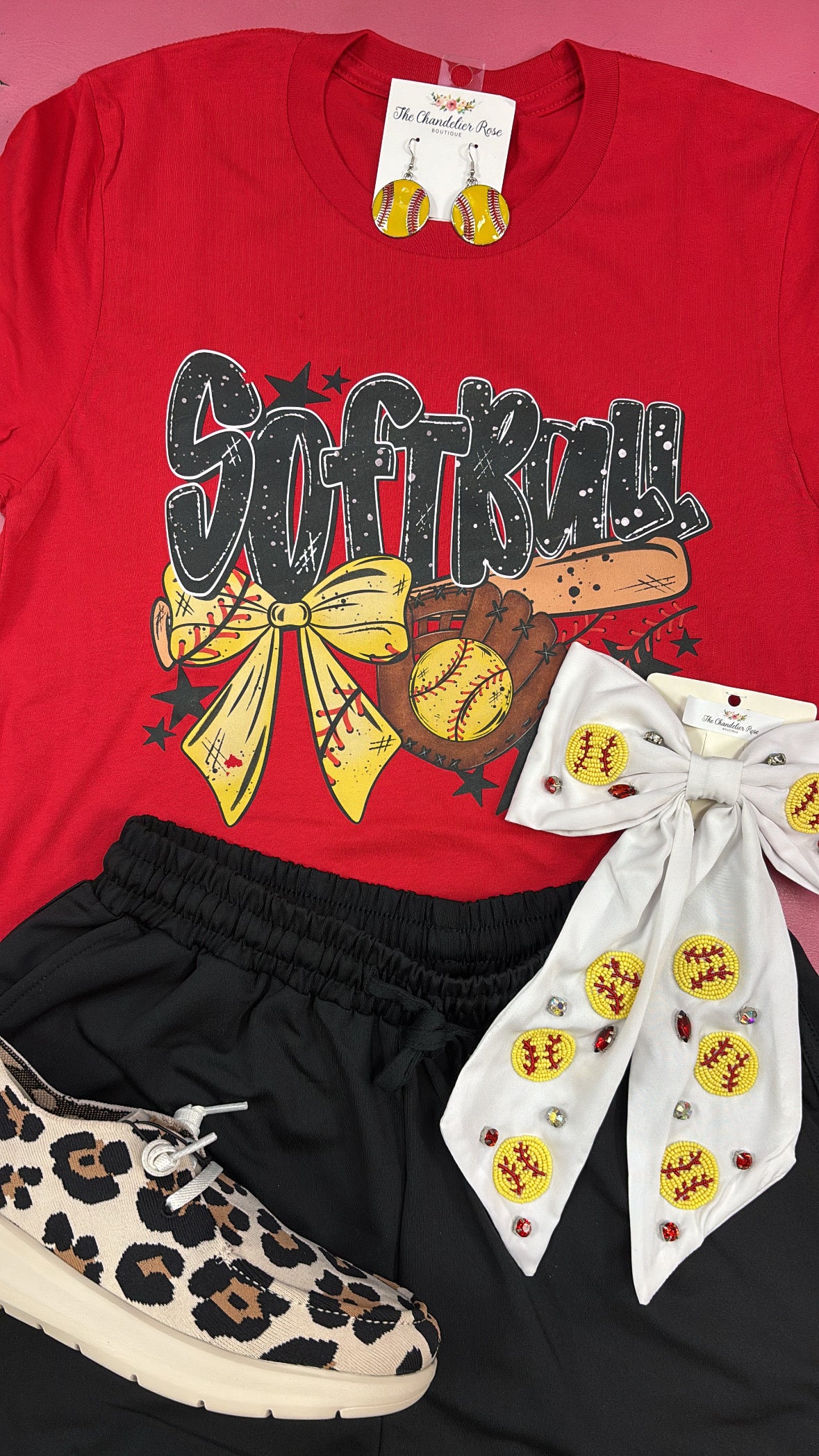 SOFTBALL SEASON TEE - RED
