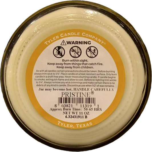 TYLER CANDLE COMPANY PRISTINE 11 OZ CANDLE
