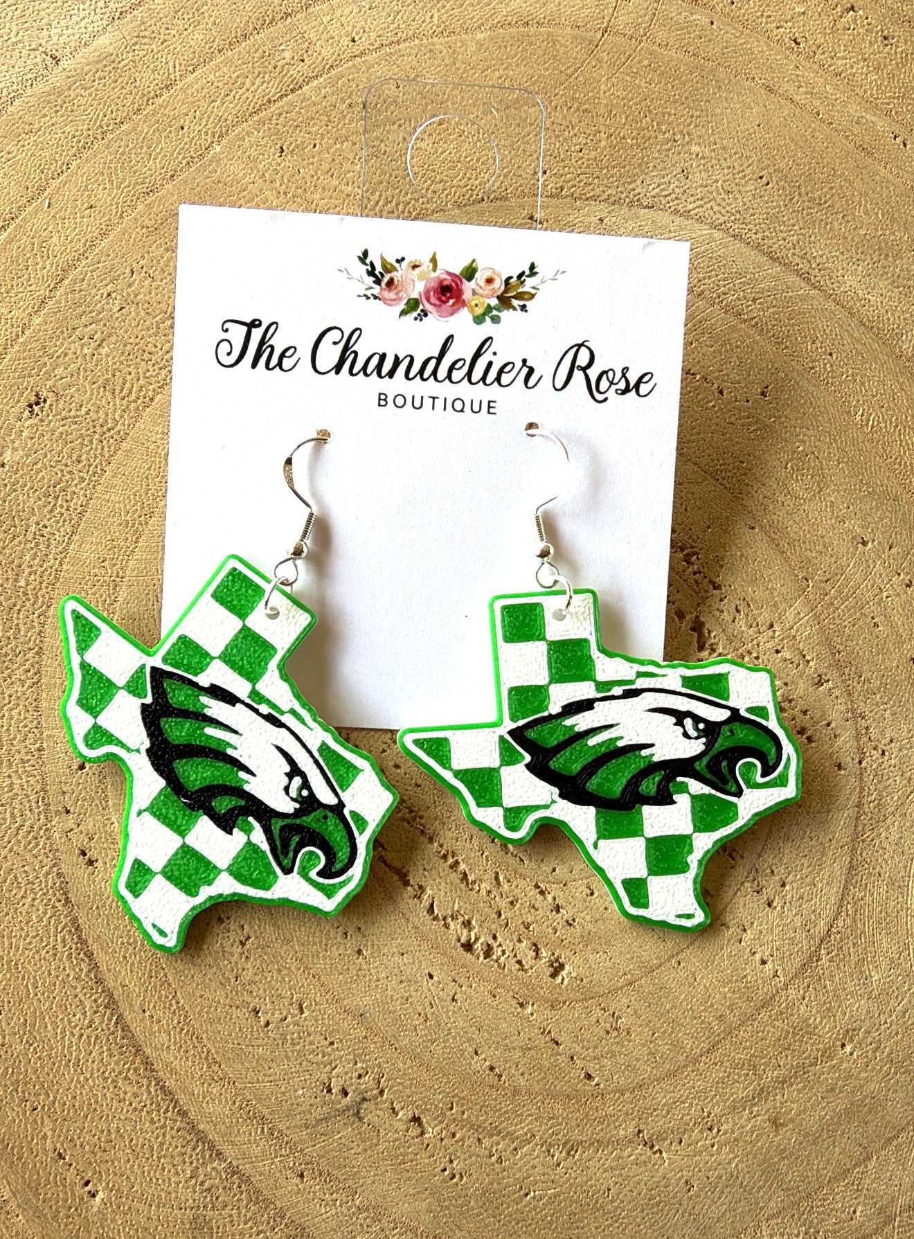 Eagles Checkered Earrings