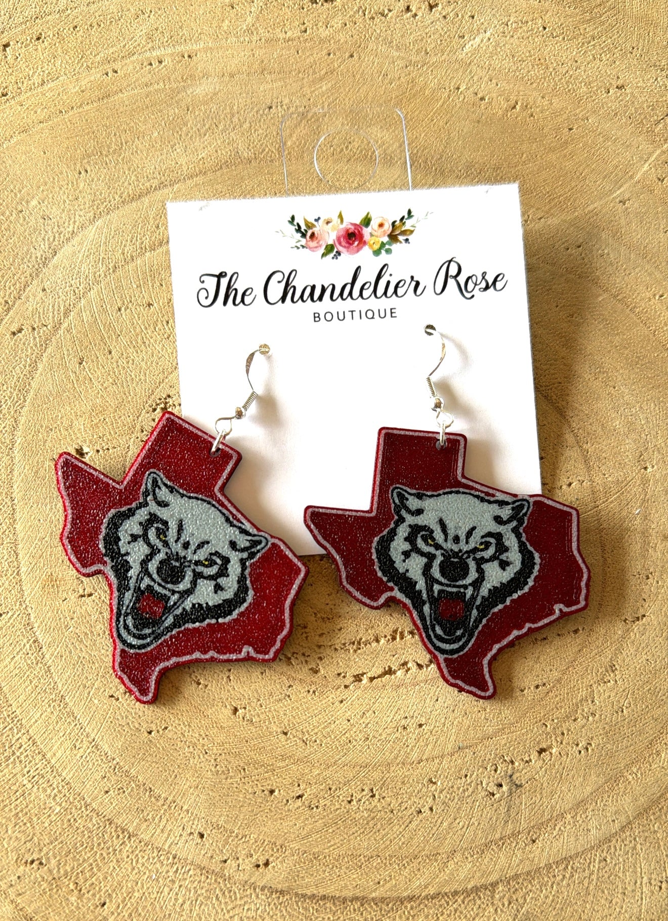 Wolves Texas Earrings
