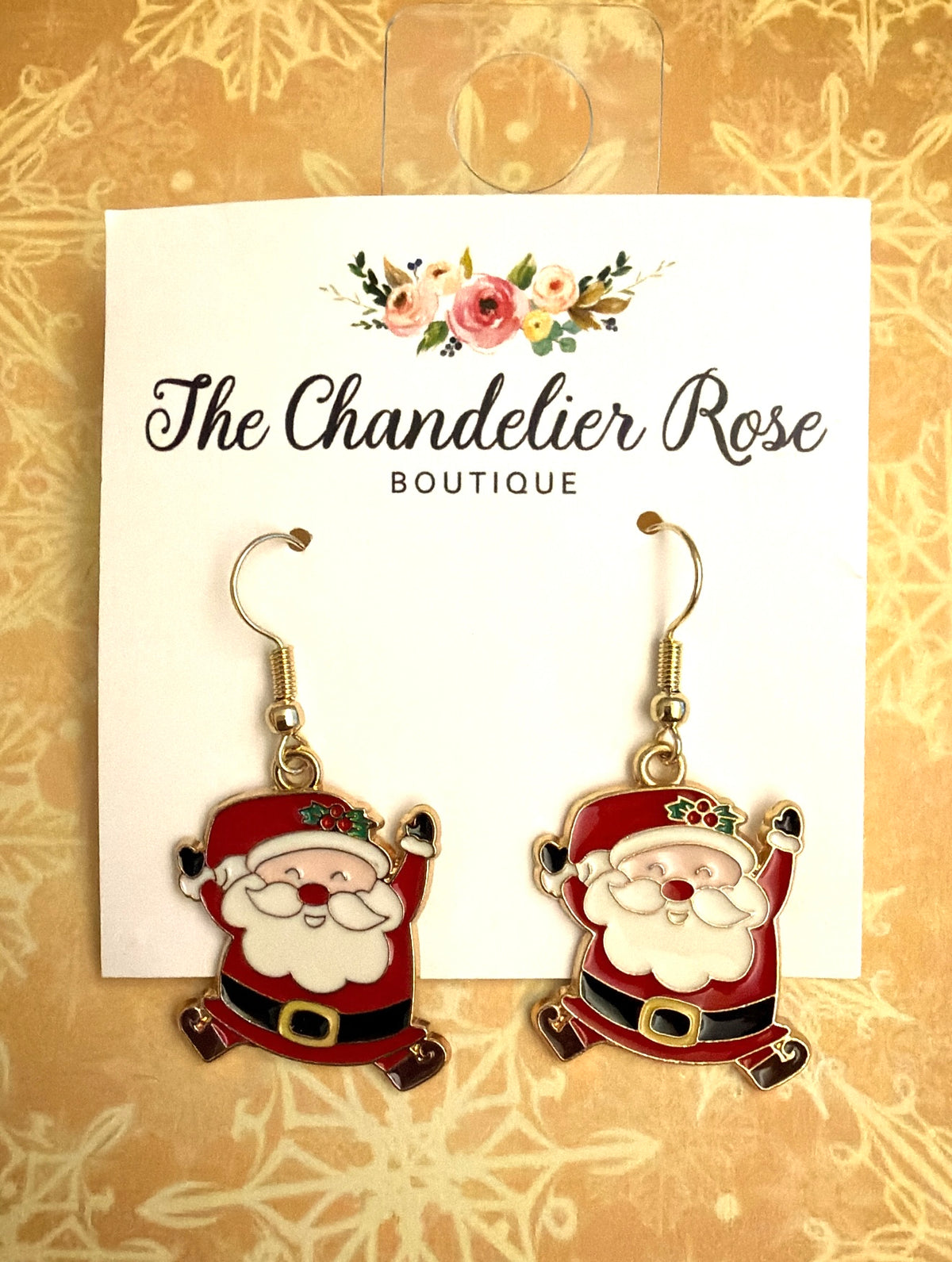 Happy Santa Earrings