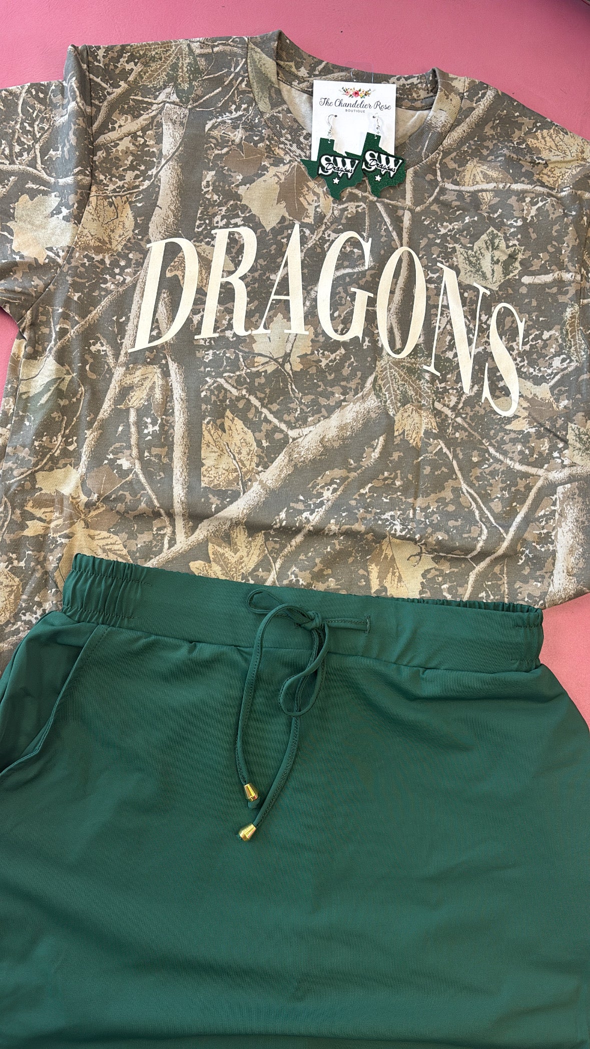 DRAGONS CAMO TEE - DIRTY WHITE INK