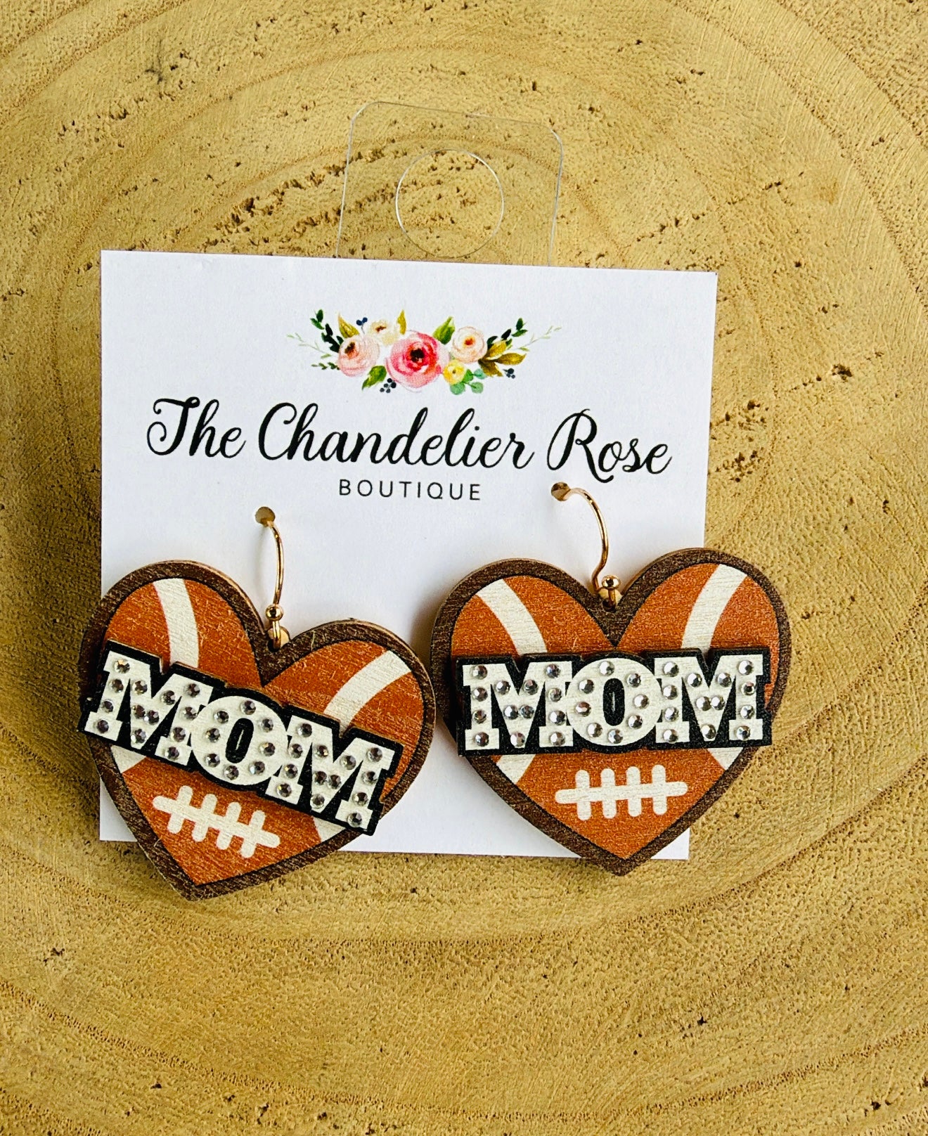 FOOTBALL MOM EARRINGS
