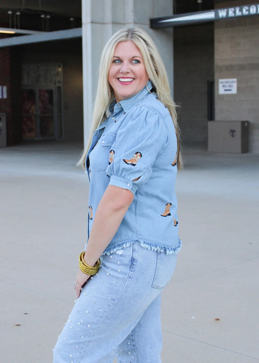 THE BAILEY TOP - BURNT ORANGE