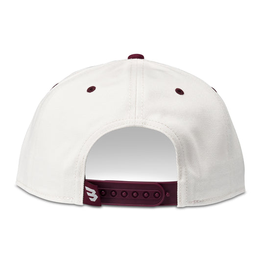 Burlebo Performance Cap - Outdoors - Cream and Maroon