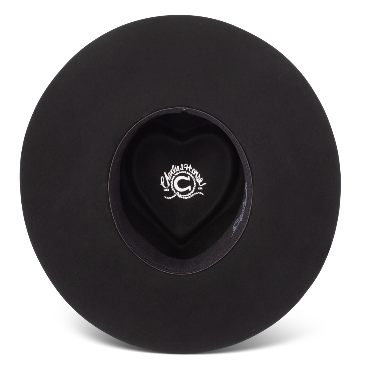 CHARLIE 1 HORSE FLING BLACK FELT HAT