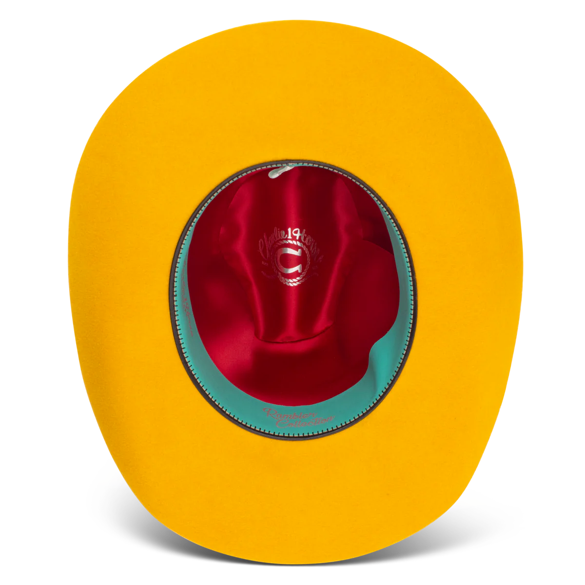 4X CHARLIE 1 HORSE GOLD DIGGER YELLOW FELT