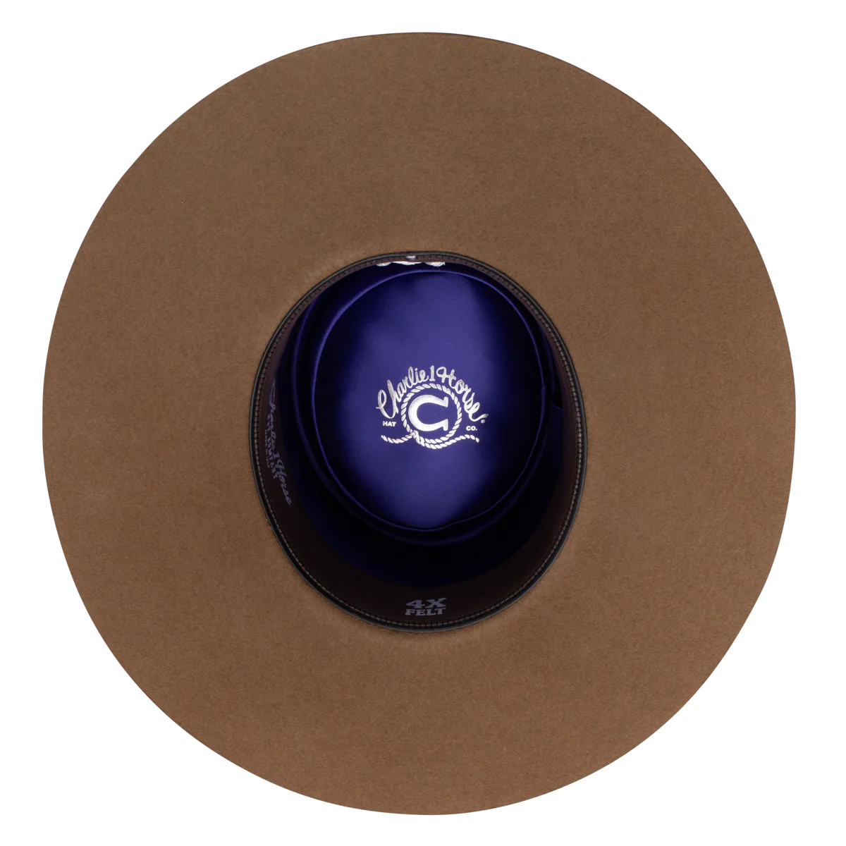 4X CHARLIE 1 HORSE HIGH DESERT PECAN FELT