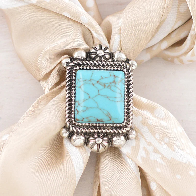WESTERN TURQUOISE SCARF SLIDE