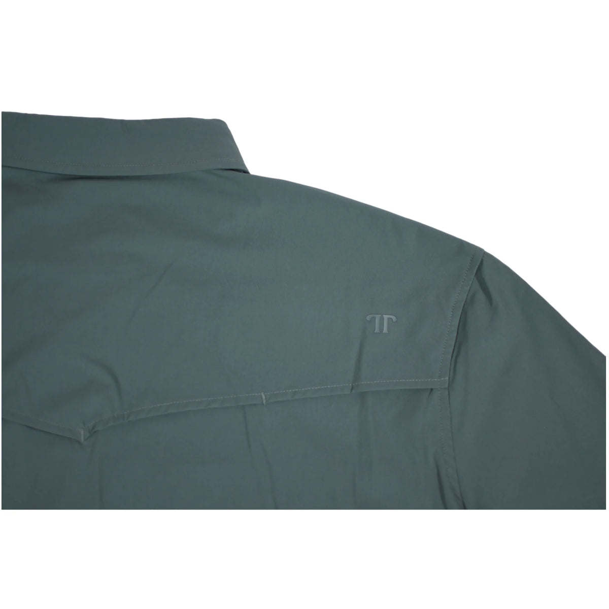FERRELL MEN'S AQUA SHORT SLEEVE SNAP SHIRT