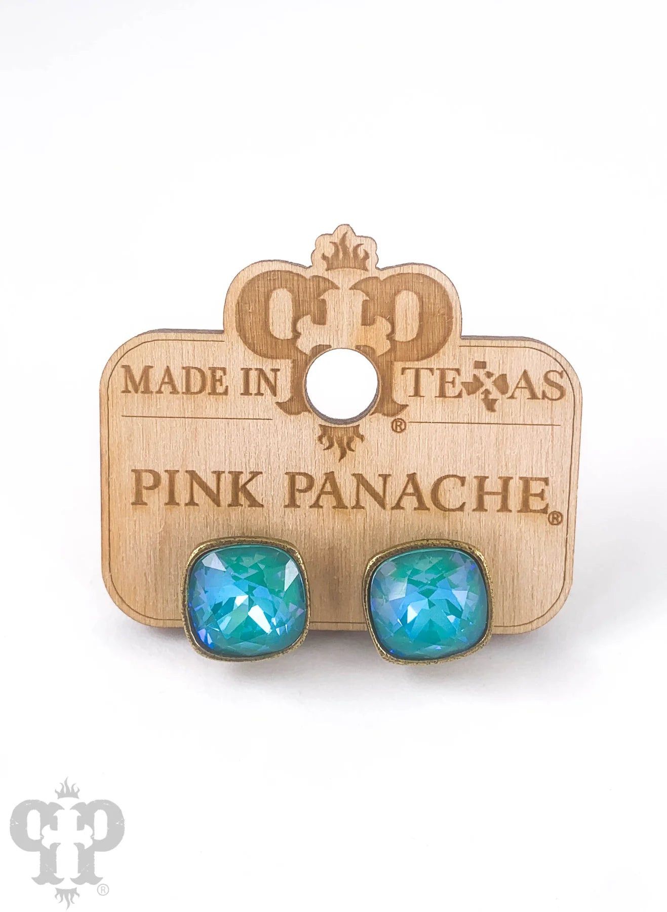 PINK PANACHE 12MM LAGUNA DELITE BRONZE POST STUDS - E448BLD