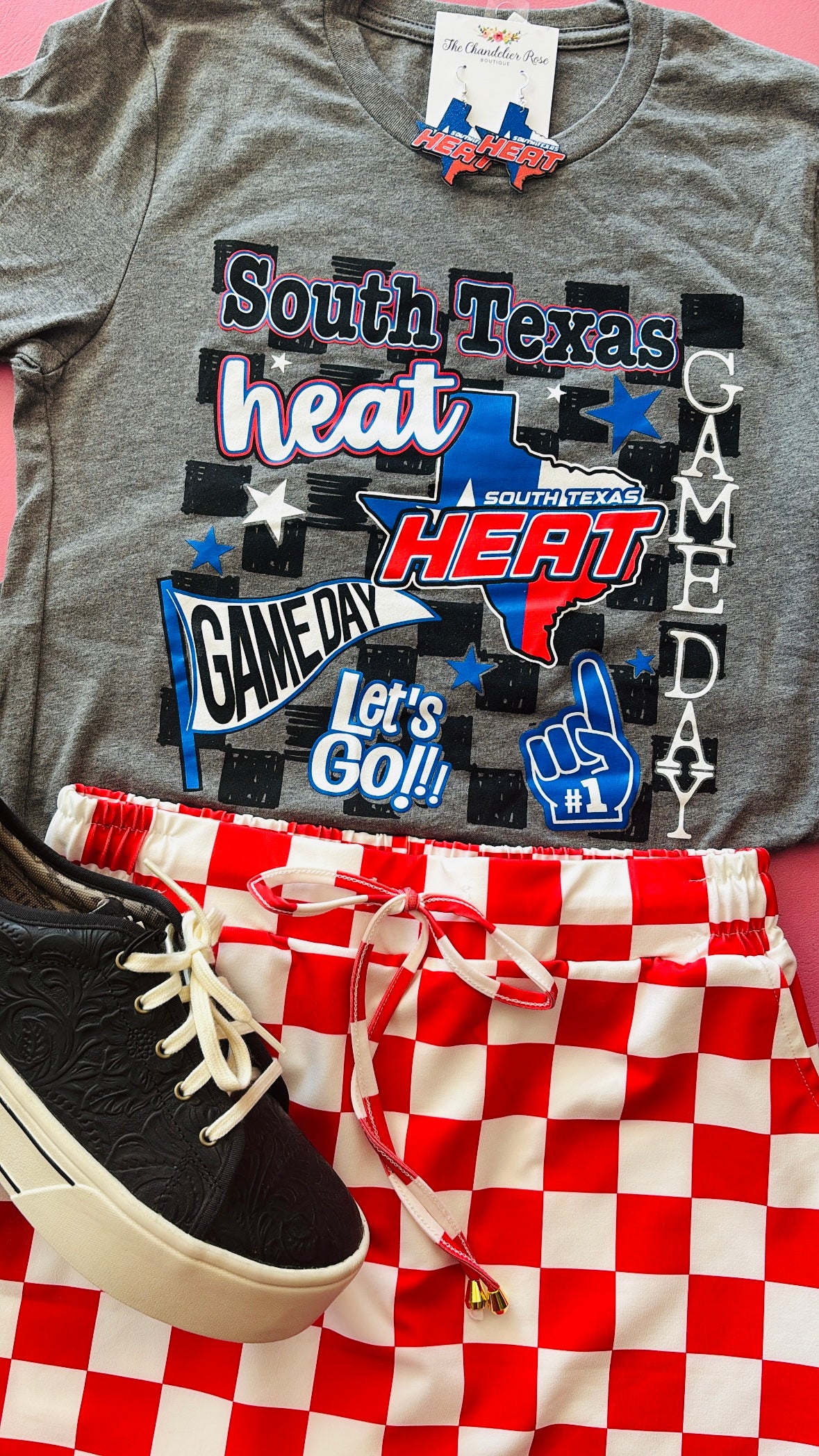 SOUTH TEXAS HEAT GAME DAY TEE - DEEP HEATHER