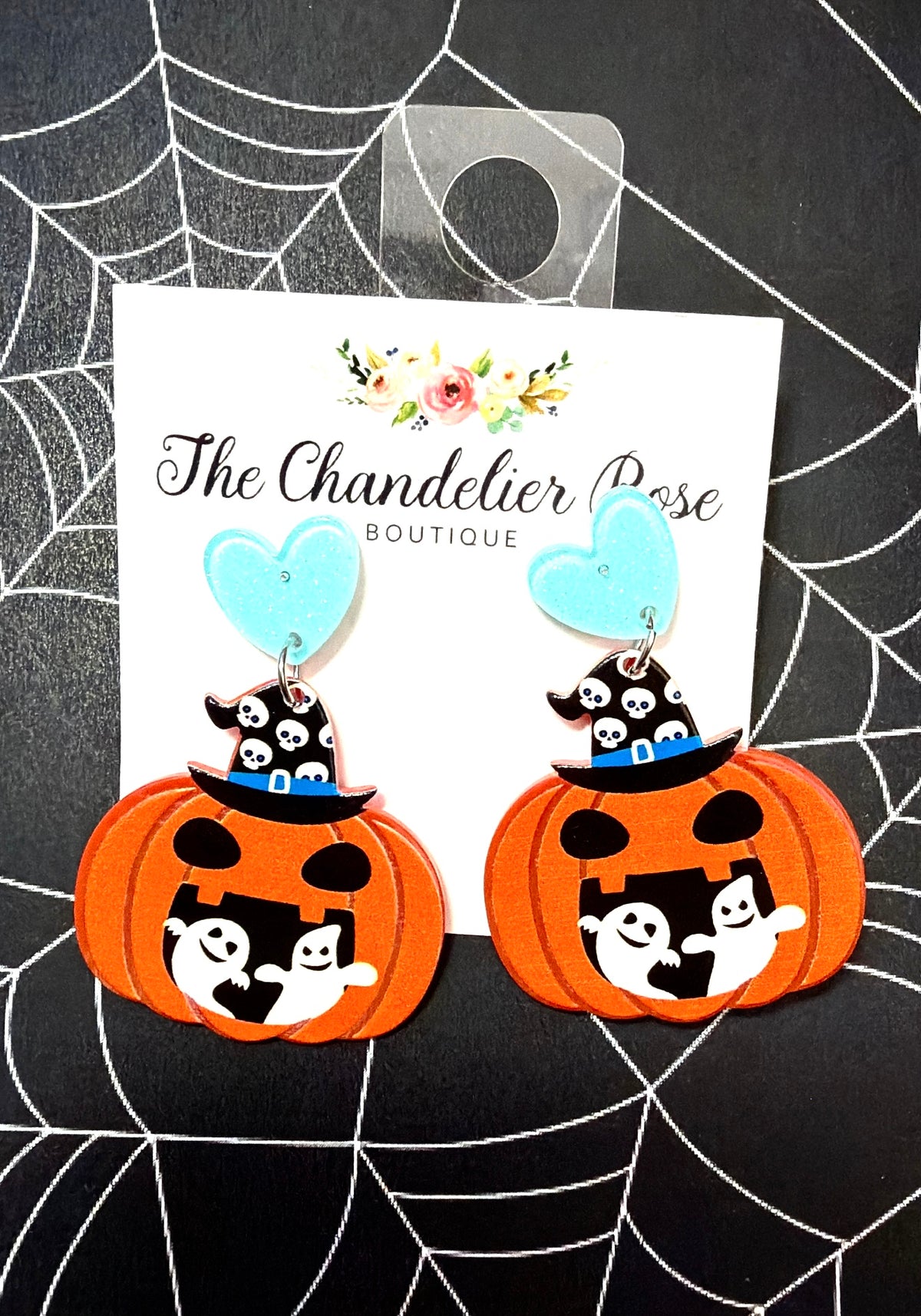Ghostly Pumpkin Earrings