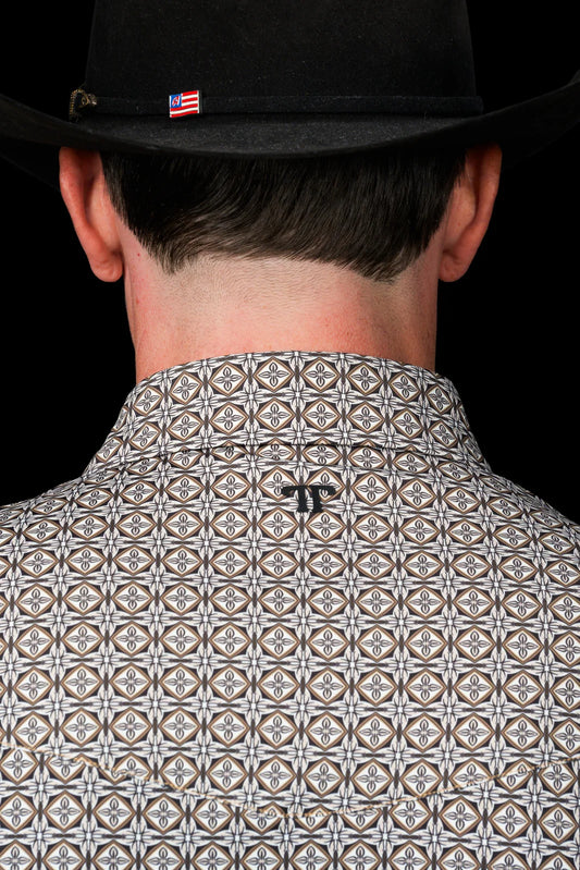 FERRELL MEN'S THE ARCHER PEARL SNAP POLO