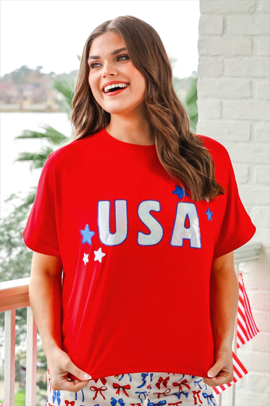 USA FOIL LUXE TOP